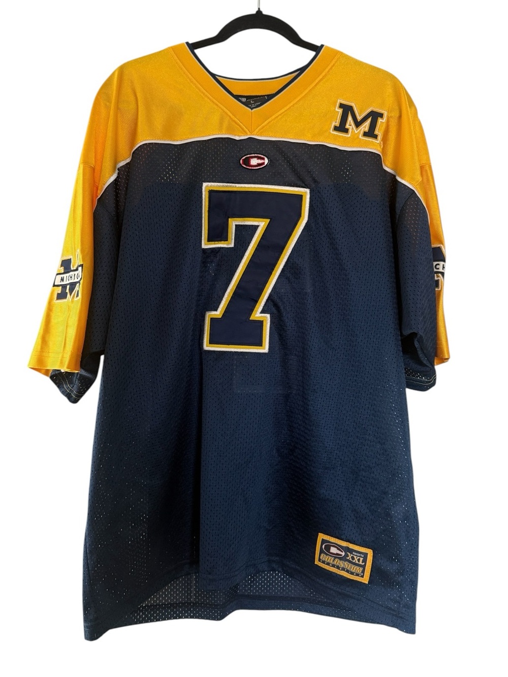 Vintage Colosseum Michigan Wolverines #7 Football Jersey XL-2XL